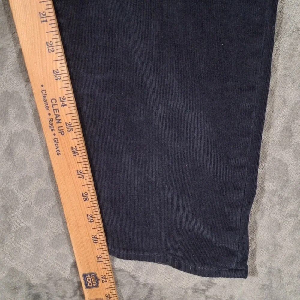 Banana Republic Mens Slim Fit Corduroy Pants Navy Blue 34x34 Cotton Stretch